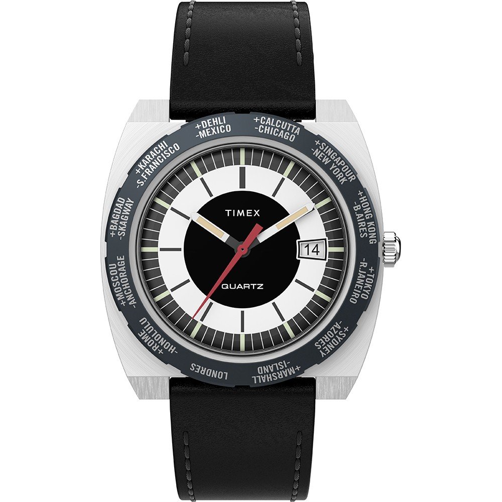 Relógio Timex Q TW2V69500 Q World Time Ring Reissue